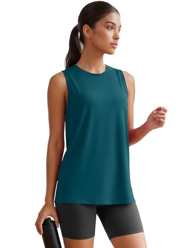 4 Pack Women's Workout Tank Tops Sleeveless Athletic Loose Fit Shirts