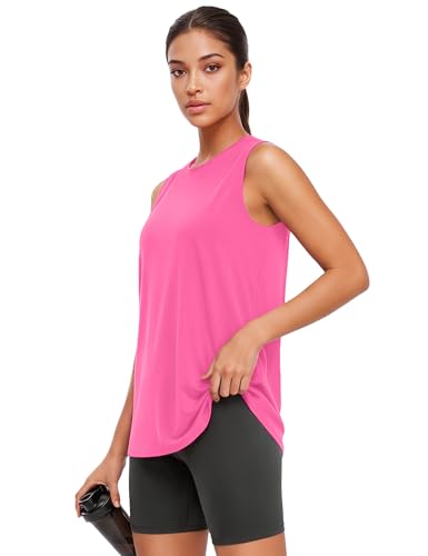 4 Pack Women's Workout Tank Tops Sleeveless Athletic Loose Fit Shirts