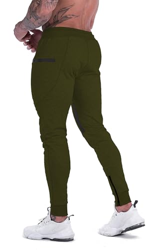FIRSTGYM Mens Joggers Sweatpants Slim Fit Workout Training Gym Jogger Pants