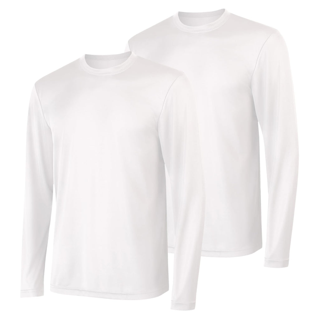Hanes Sport Men's Long-Sleeve T-Shirt Pack, Cool DRI Moisture-Wicking Performance T-Shirts, Performance Tee, 2-Pack