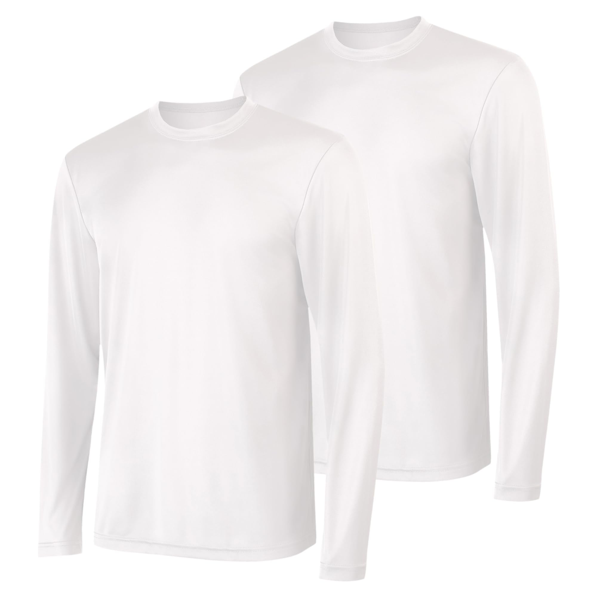 Hanes Sport Men's Long-Sleeve T-Shirt Pack, Cool DRI Moisture-Wicking Performance T-Shirts, Performance Tee, 2-Pack