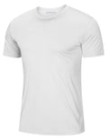 MAGCOMSEN Men's Short Sleeve UPF 50+ T-Shirt Quick Dry Workout Athletic Running Swim Tops Tee Rash Guard Performance Shirts