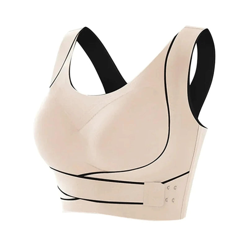 Women's Adjustable Front Buckle Padded Sports Bra