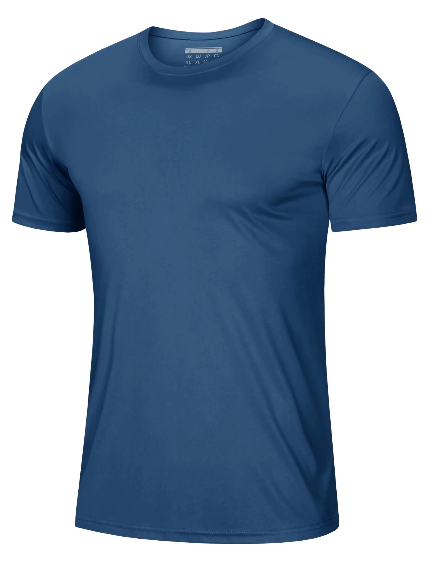 MAGCOMSEN Men's Short Sleeve UPF 50+ T-Shirt Quick Dry Workout Athletic Running Swim Tops Tee Rash Guard Performance Shirts