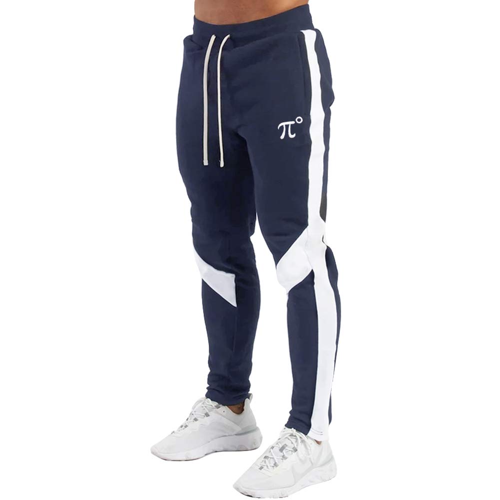 Men's Slim-Fit Athletic Joggers with Zipper Pockets