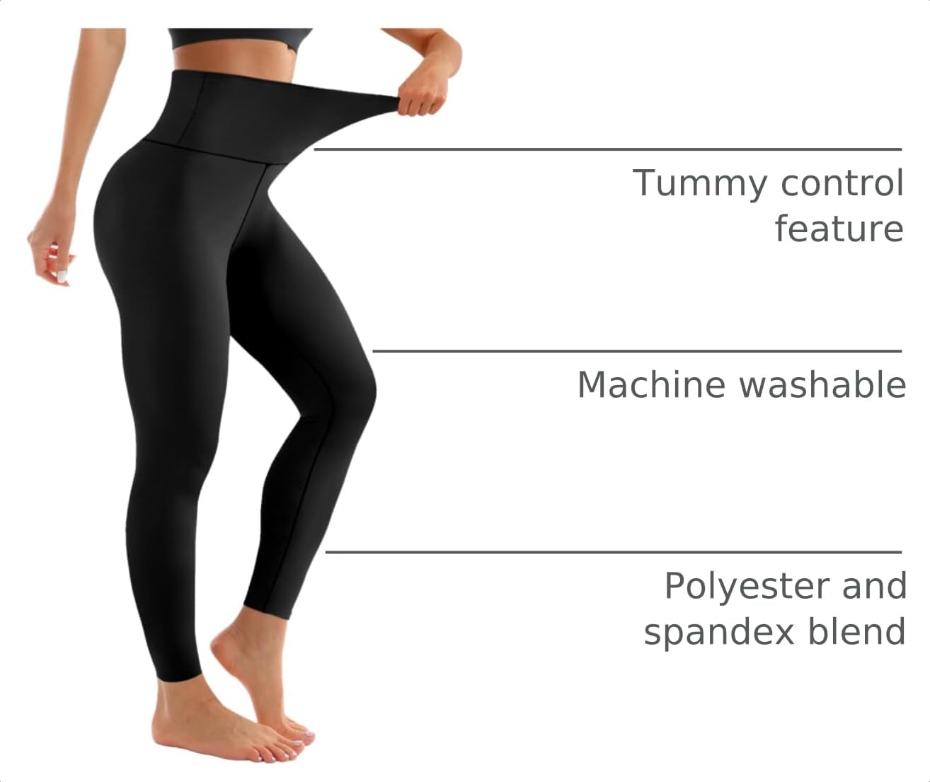 Laite Hebe Leggings for Women - High Waisted Full Length Buttery Soft Yoga Pants for Workout Athletic Daily