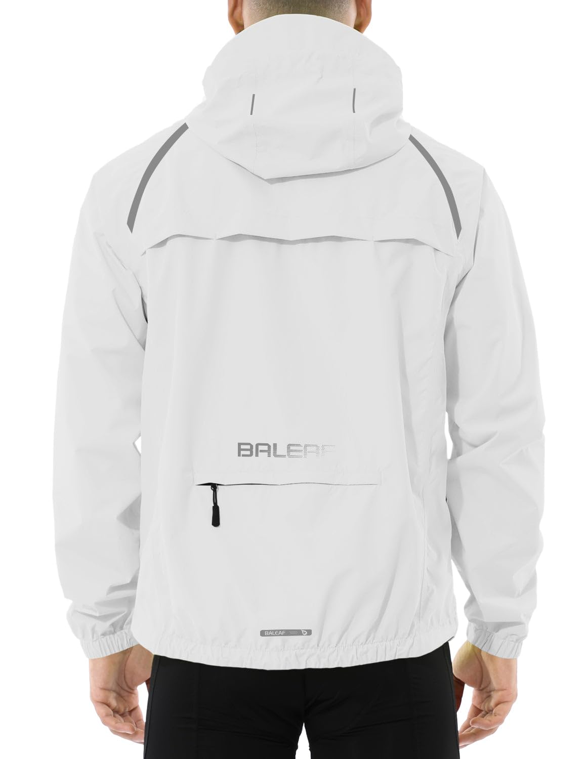 Men's Waterproof Reflective Packable Rain Jacket