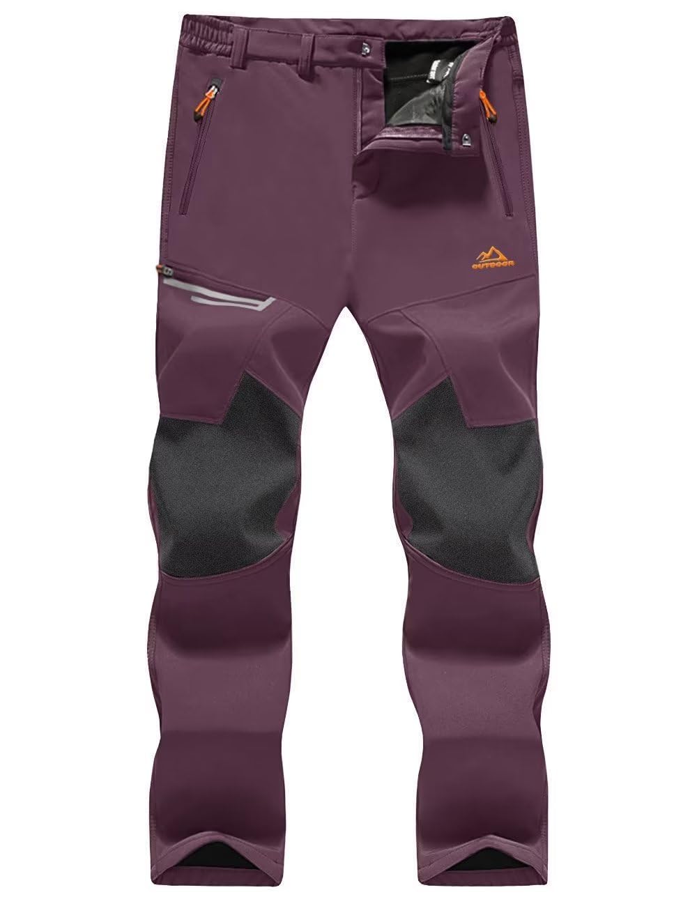 Men's Insulated Fleece-Lined Water-Resistant Hiking Pants