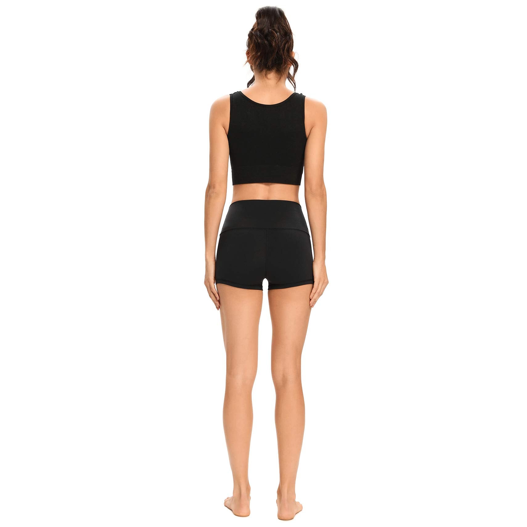 Women's High-Waist Biker Shorts with Side Pockets