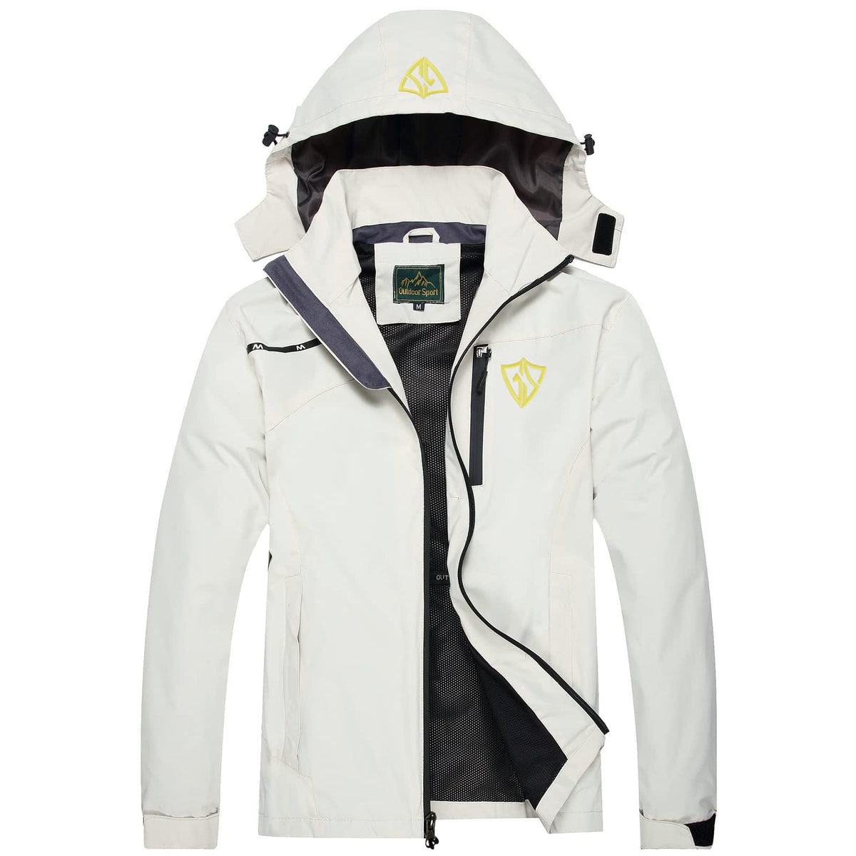 Men's Waterproof Lightweight Hooded Windbreaker Jacket