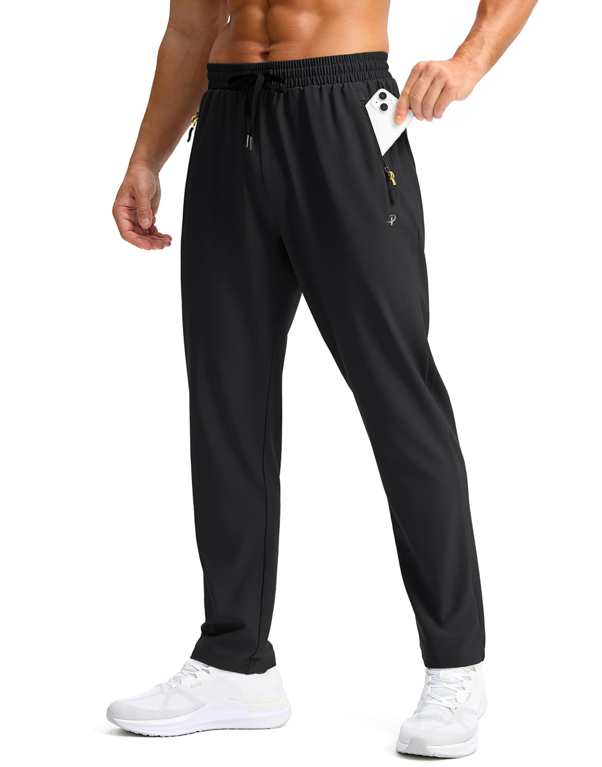 Men's Lightweight Quick-Dry Hiking Pants with Zipper Pockets