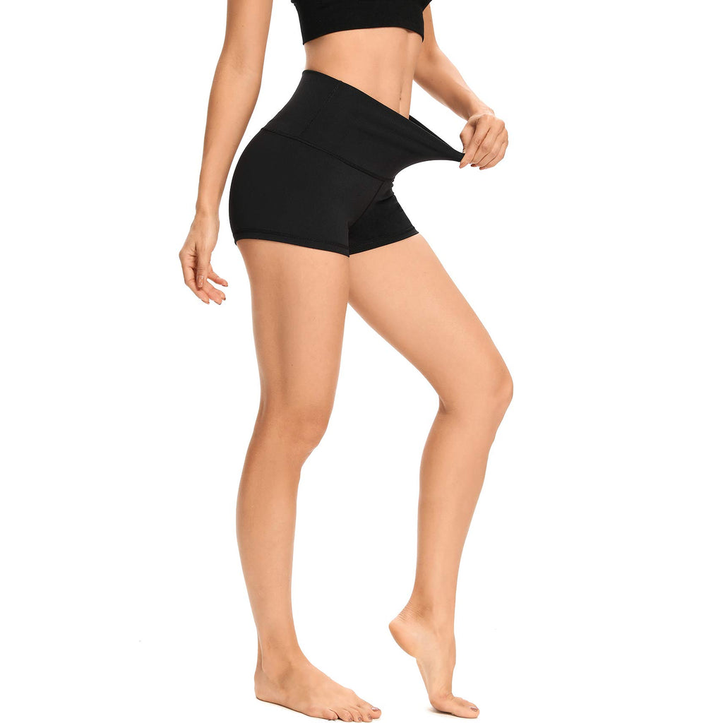 Women's High-Waist Biker Shorts with Side Pockets