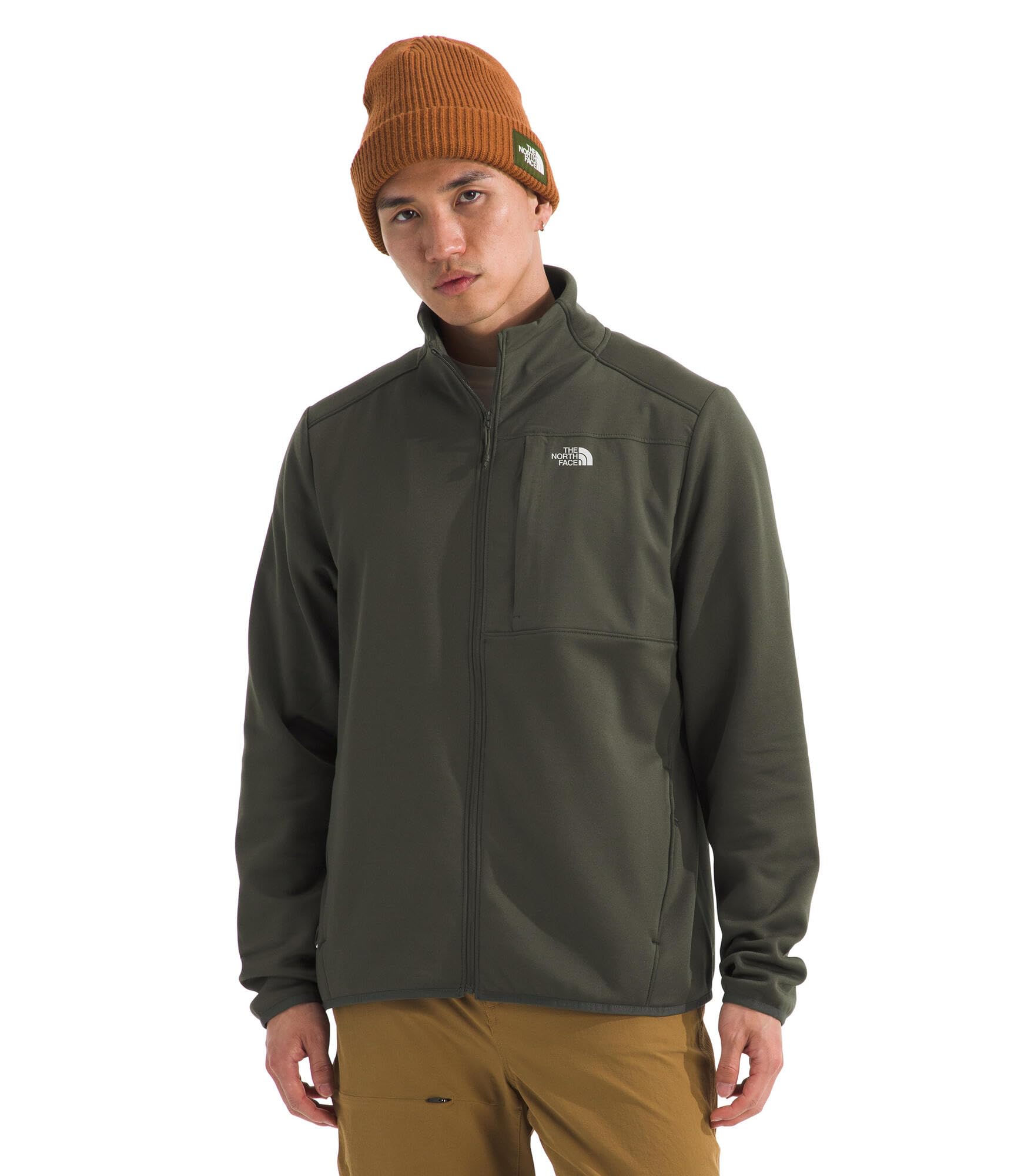 Men's Lightweight Full-Zip Fleece Jacket with Zip Pockets