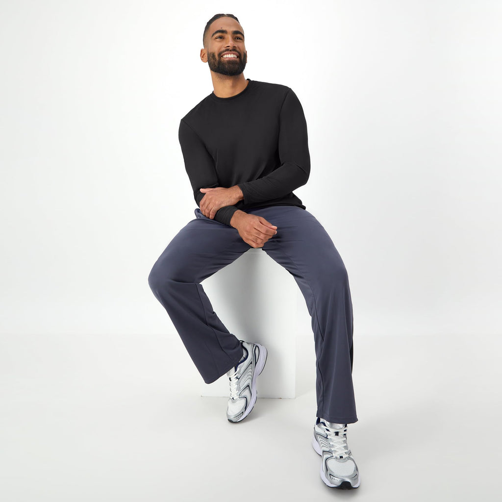 Hanes Sport Men's Long-Sleeve T-Shirt Pack, Cool DRI Moisture-Wicking Performance T-Shirts, Performance Tee, 2-Pack