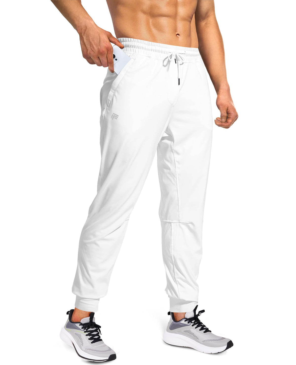 FOGFIRE Mens Joggers with Zipper Pockets Lightweight Sweatpants for Men Pants Athletic Workout Running Track Gym