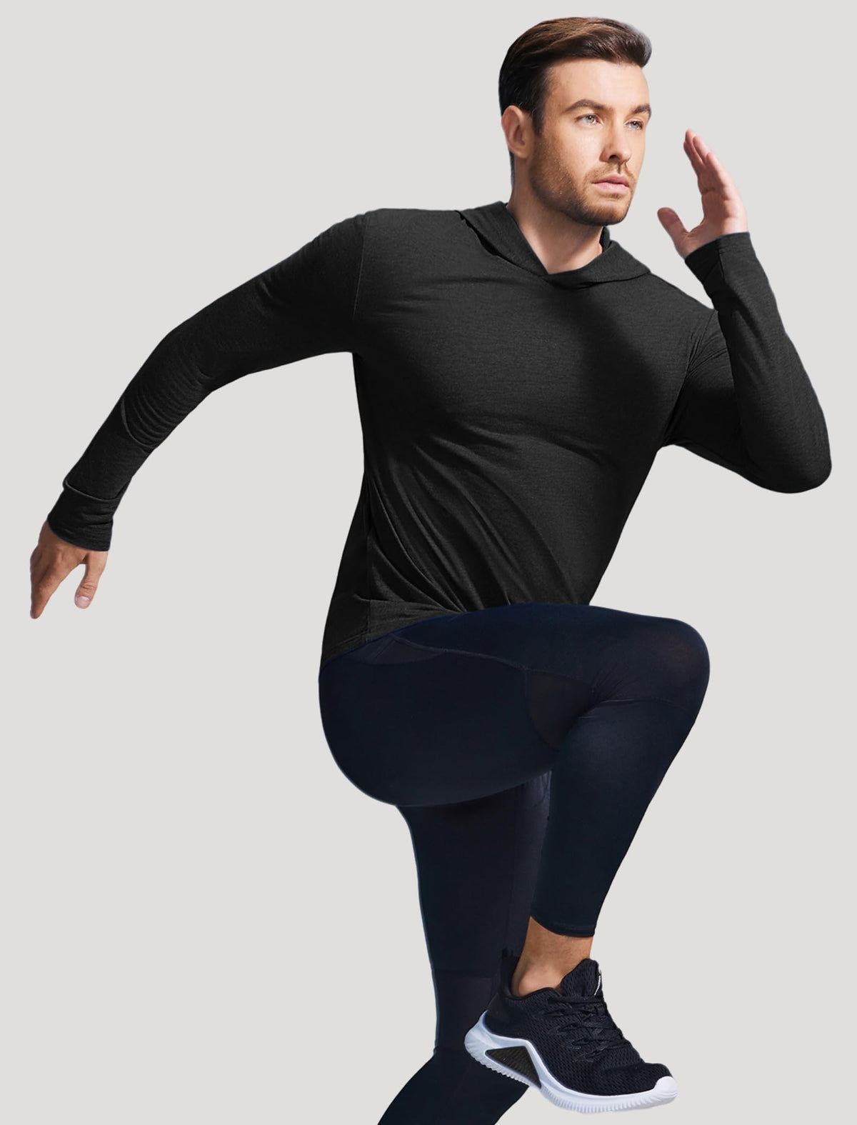Men's Lightweight Long-Sleeve Pullover Hoodie