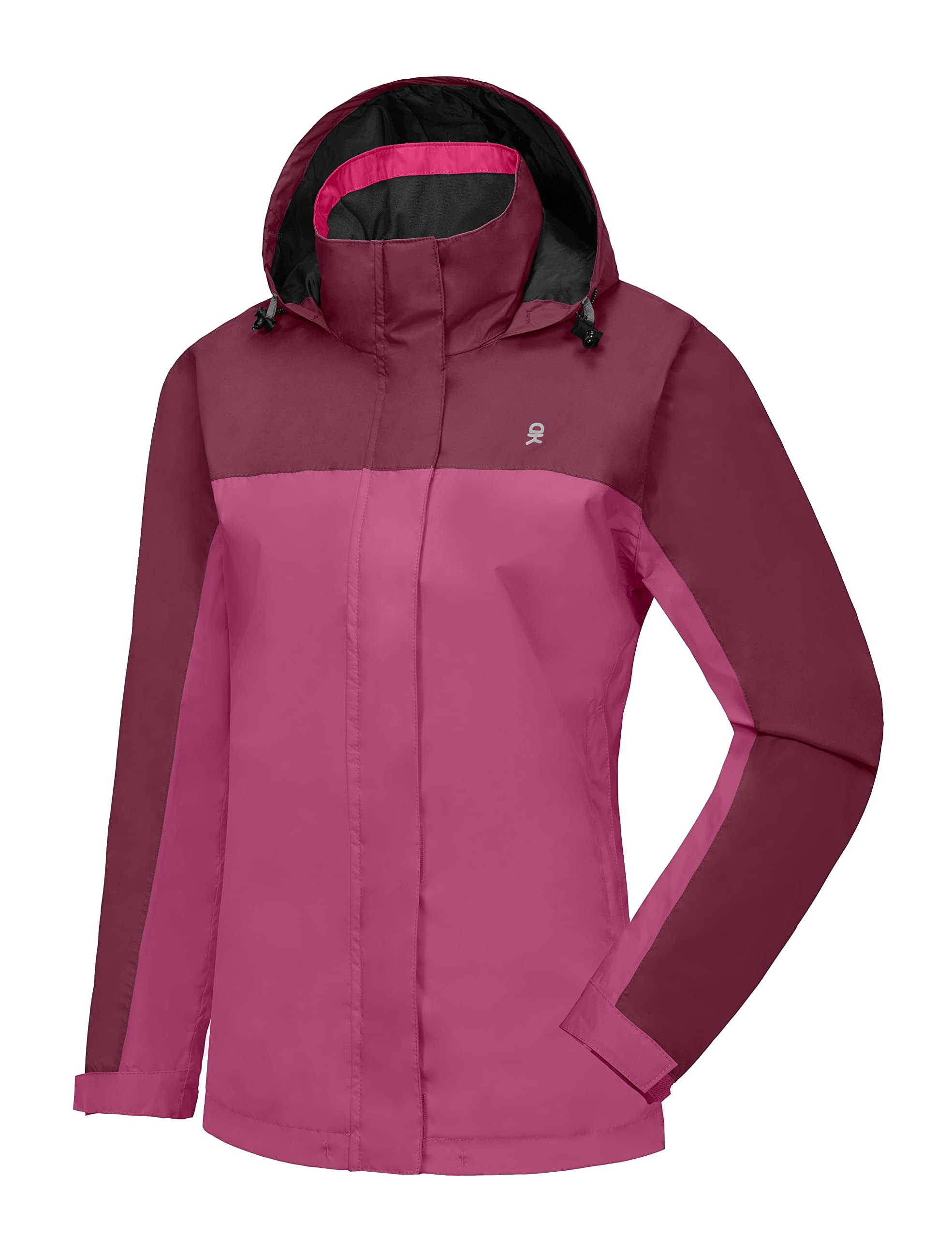 Women's Waterproof Hooded Hiking Rain Jacket