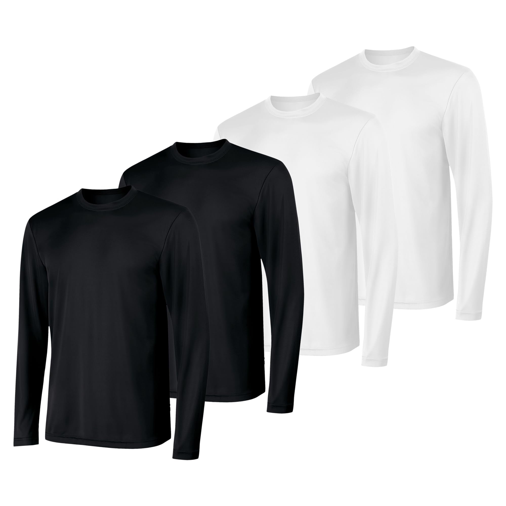 Hanes Sport Men's Long-Sleeve T-Shirt Pack, Cool DRI Moisture-Wicking Performance T-Shirts, Performance Tee, 2-Pack