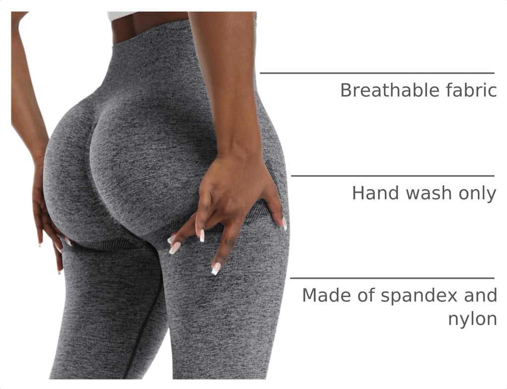 Women's 4-Piece Seamless Scrunch Butt-Lifting Leggings