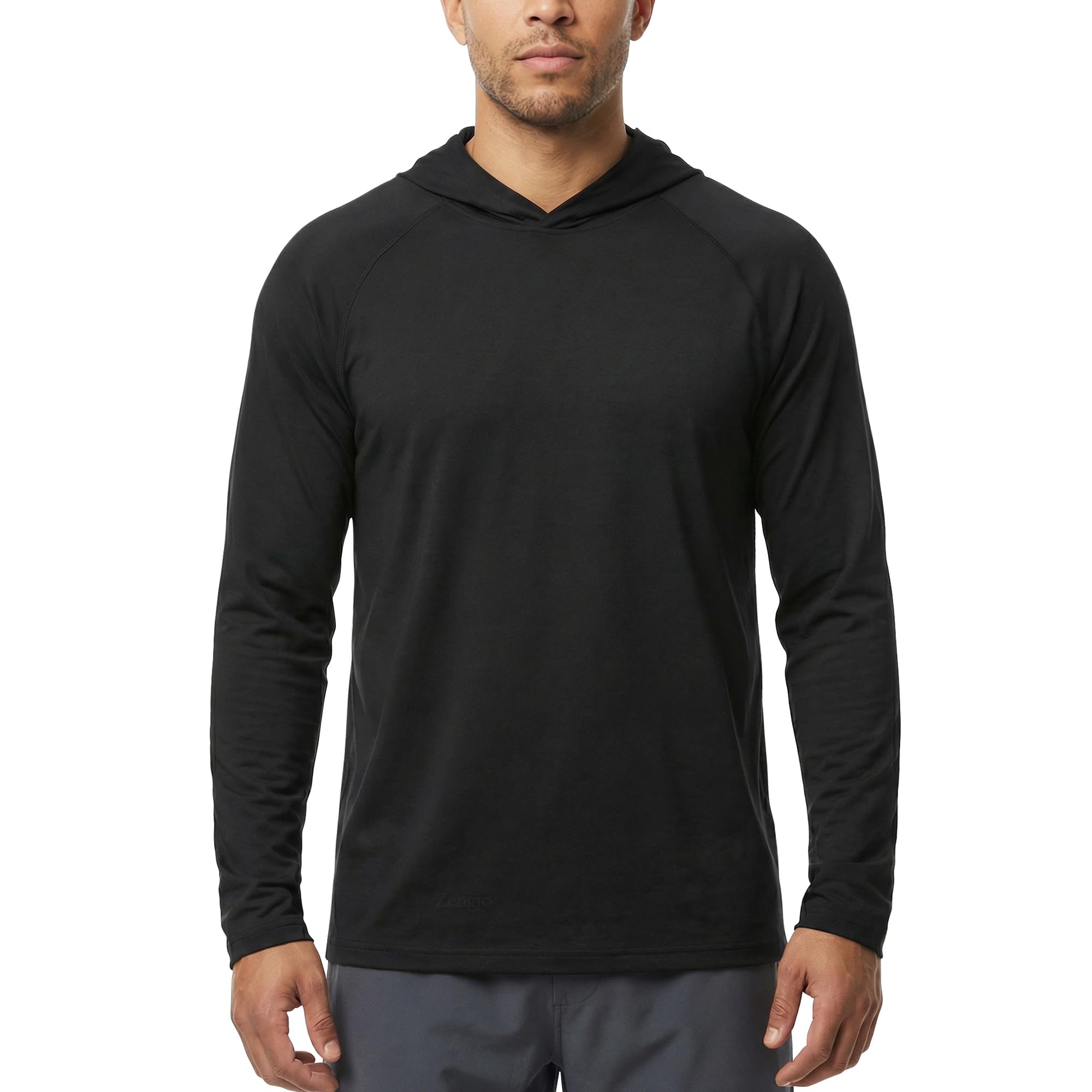 Men's Lightweight Athletic Long-Sleeve Hoodie