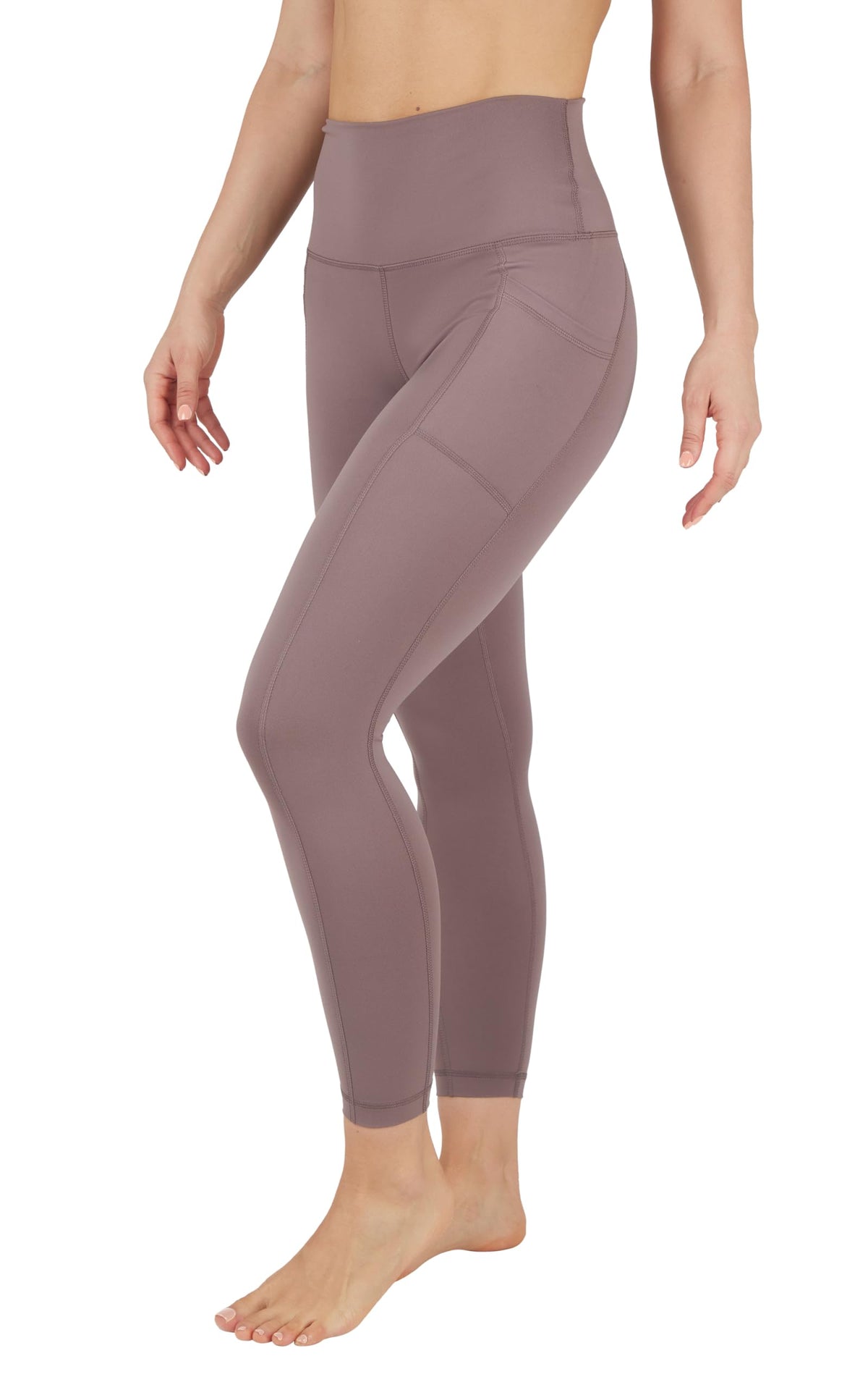 Yogalicious Womens High Waisted Yoga Legging Elastic Free Squat Proof Ankle Length Lux Workout Pant
