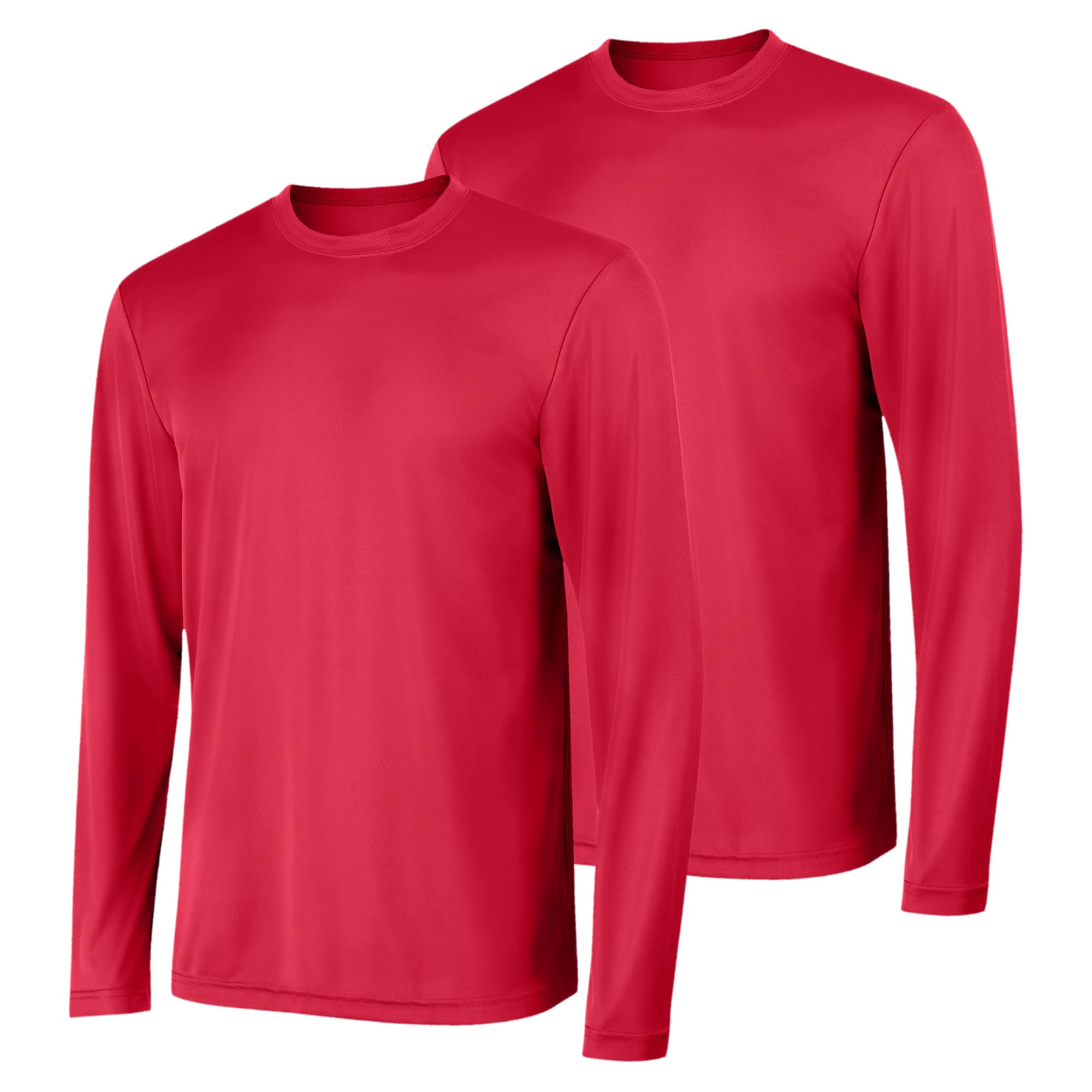 Hanes Sport Men's Long-Sleeve T-Shirt Pack, Cool DRI Moisture-Wicking Performance T-Shirts, Performance Tee, 2-Pack