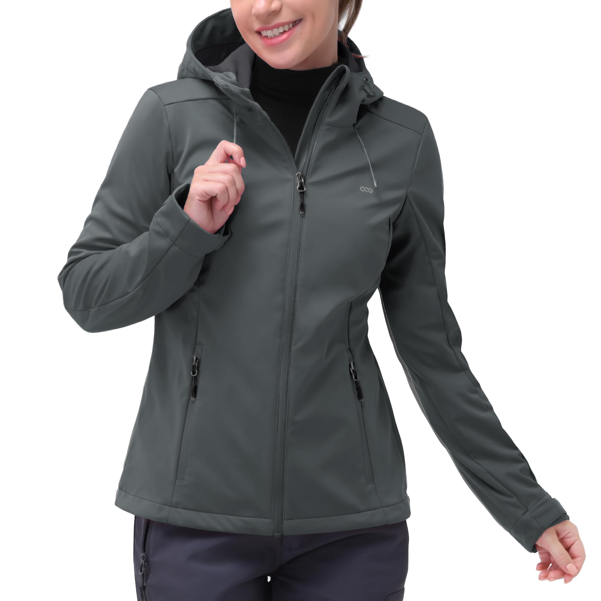 Women's Waterproof Lightweight Softshell Windbreaker Jacket