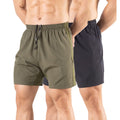 Gaglg Men's 5" Running Shorts 2 Pack Quick Dry Athletic Workout Gym Shorts with Zipper Pockets