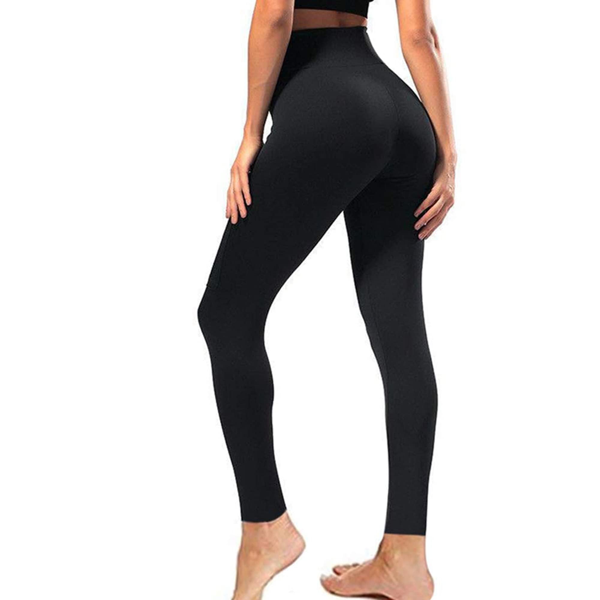 Syrinx 3-Pack High-Waisted Leggings with Pockets for Women, Tummy Control