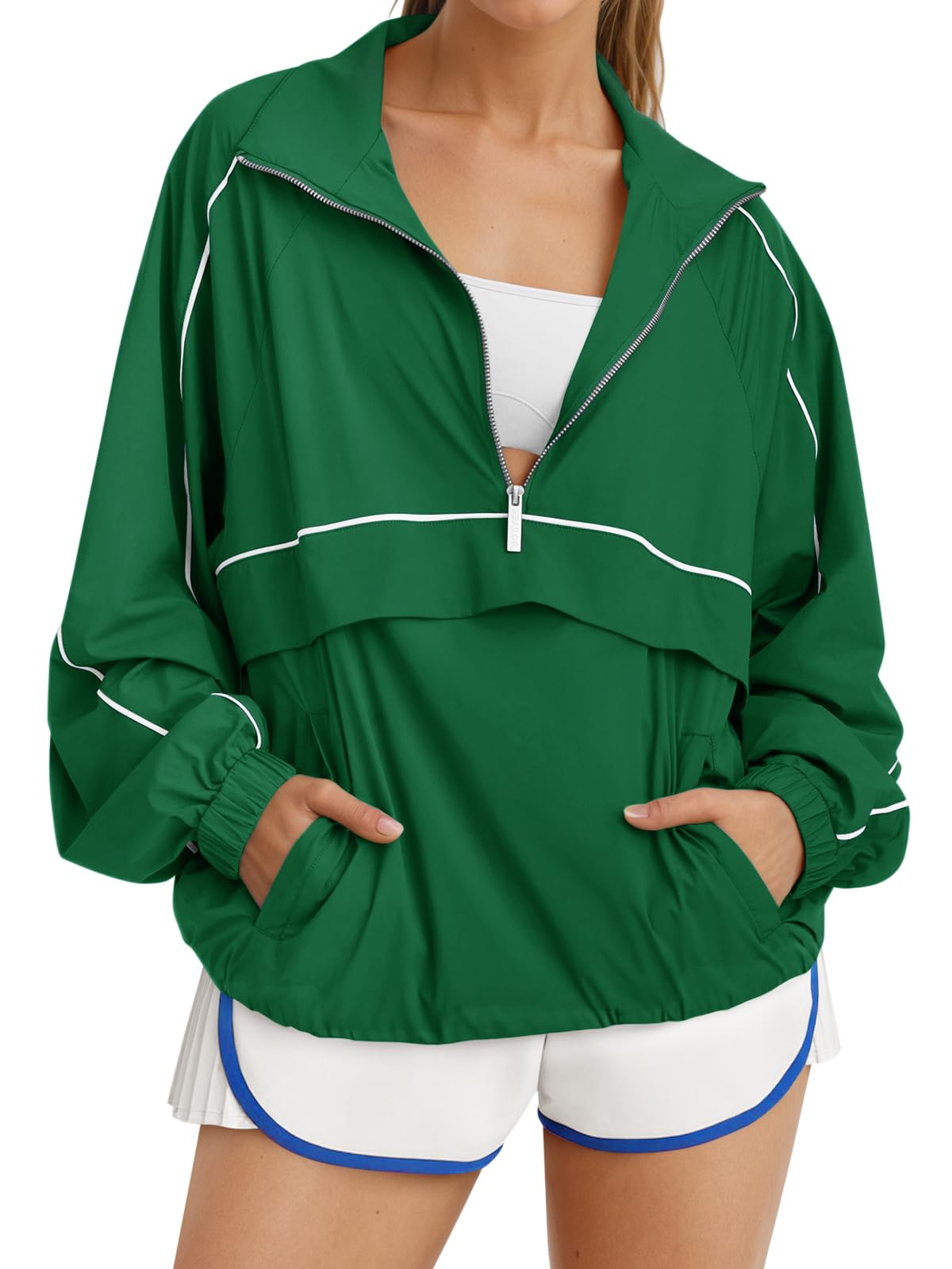 Women's UPF 50+ Lightweight Quarter-Zip Windbreaker