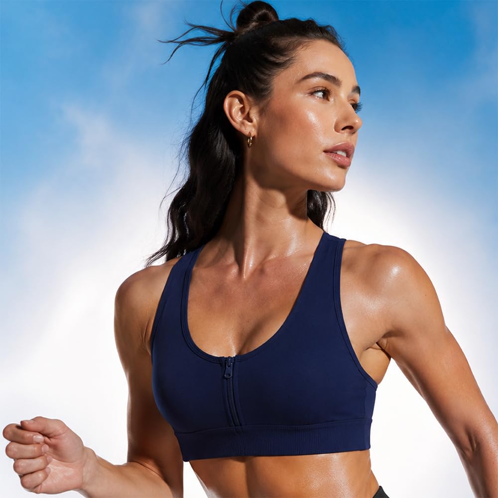 Women's Graphene Front-Closure Sports Bra with Support
