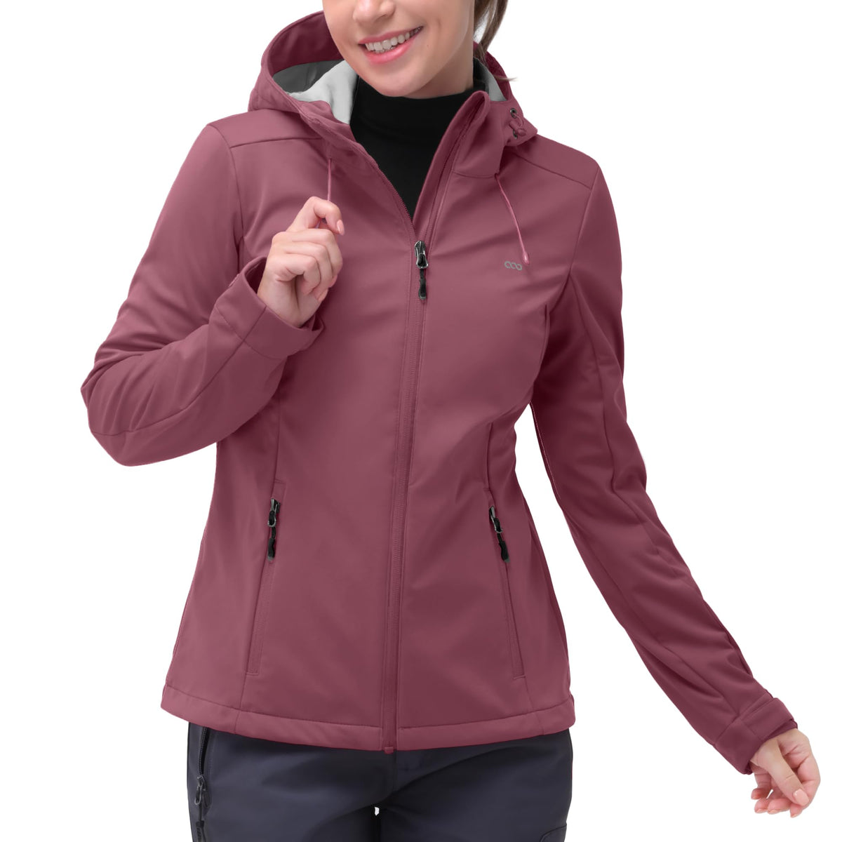Women's Waterproof Lightweight Softshell Windbreaker Jacket