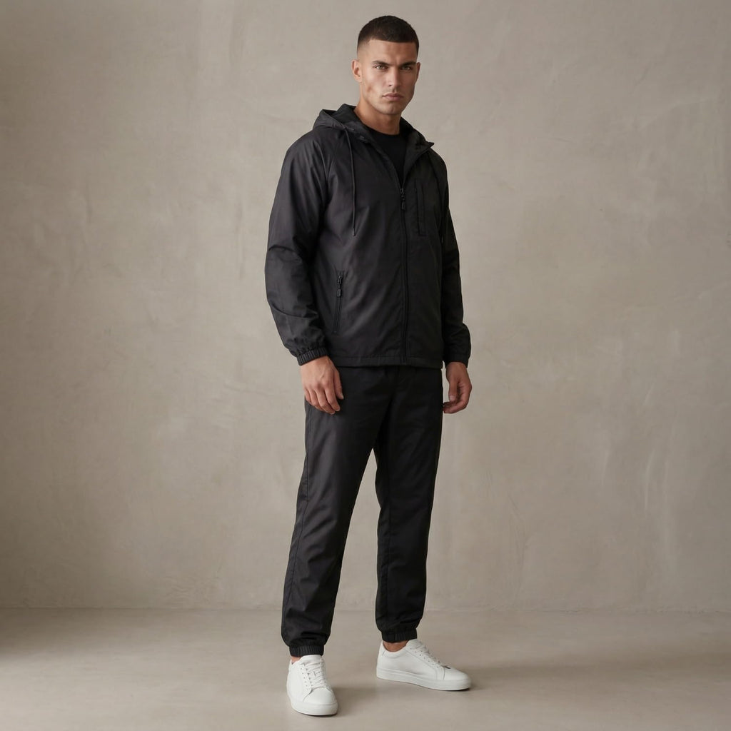 Men's 2-Piece Lightweight Windbreaker Tracksuit Set