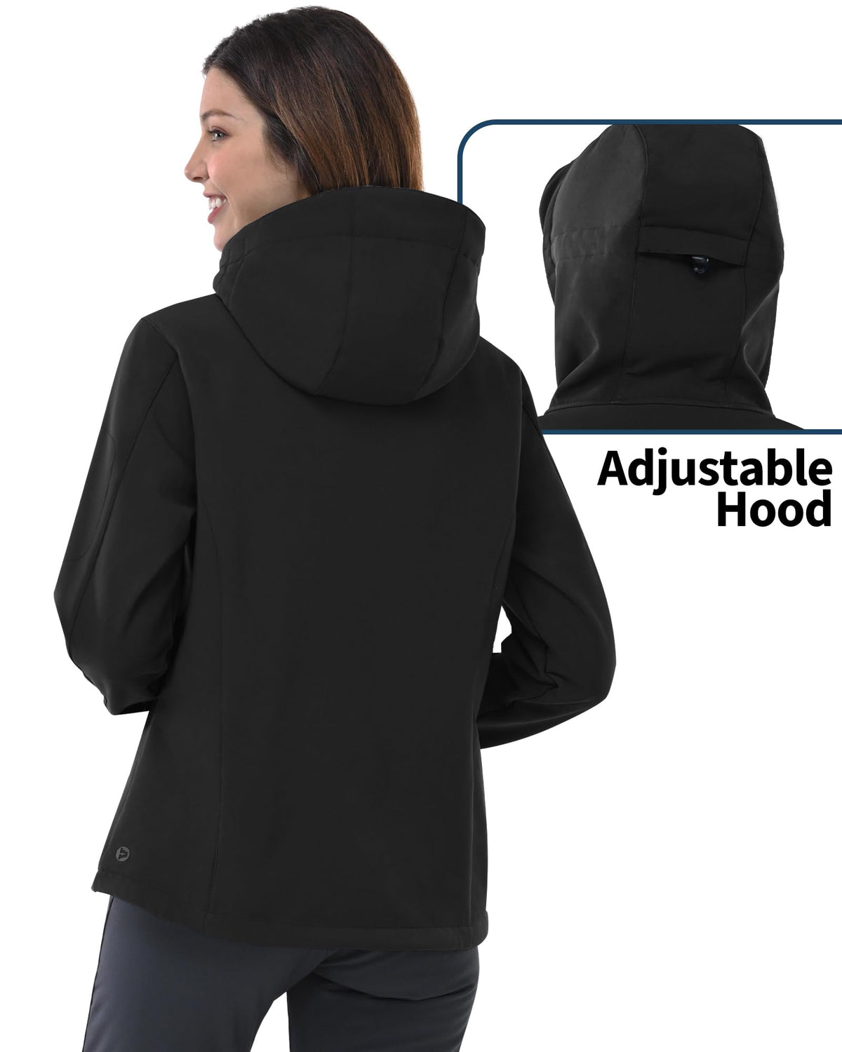 Women's Fleece-Lined Waterproof Softshell Rain Jacket