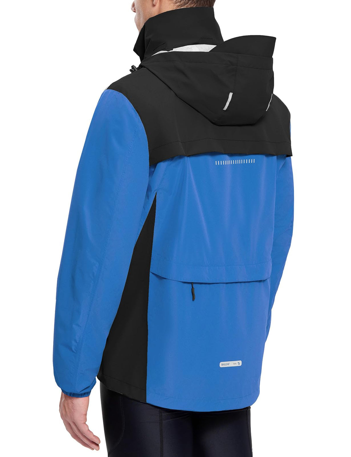 Men's Waterproof Reflective Packable Rain Jacket