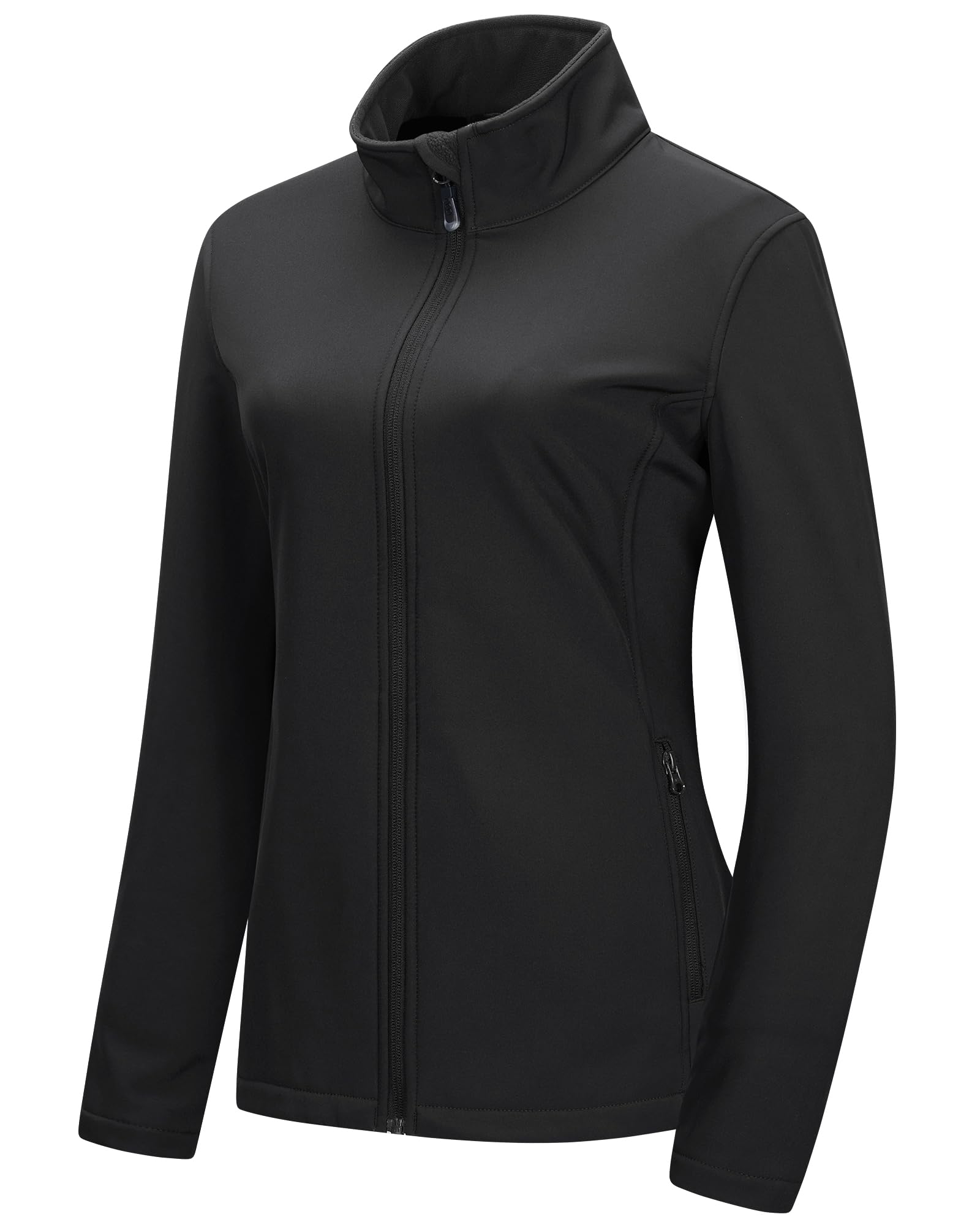 Women's Waterproof Fleece-Lined Softshell Jacket