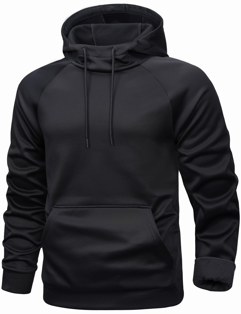 Men's Fleece-Lined Pullover Hoodie with Kangaroo Pocket