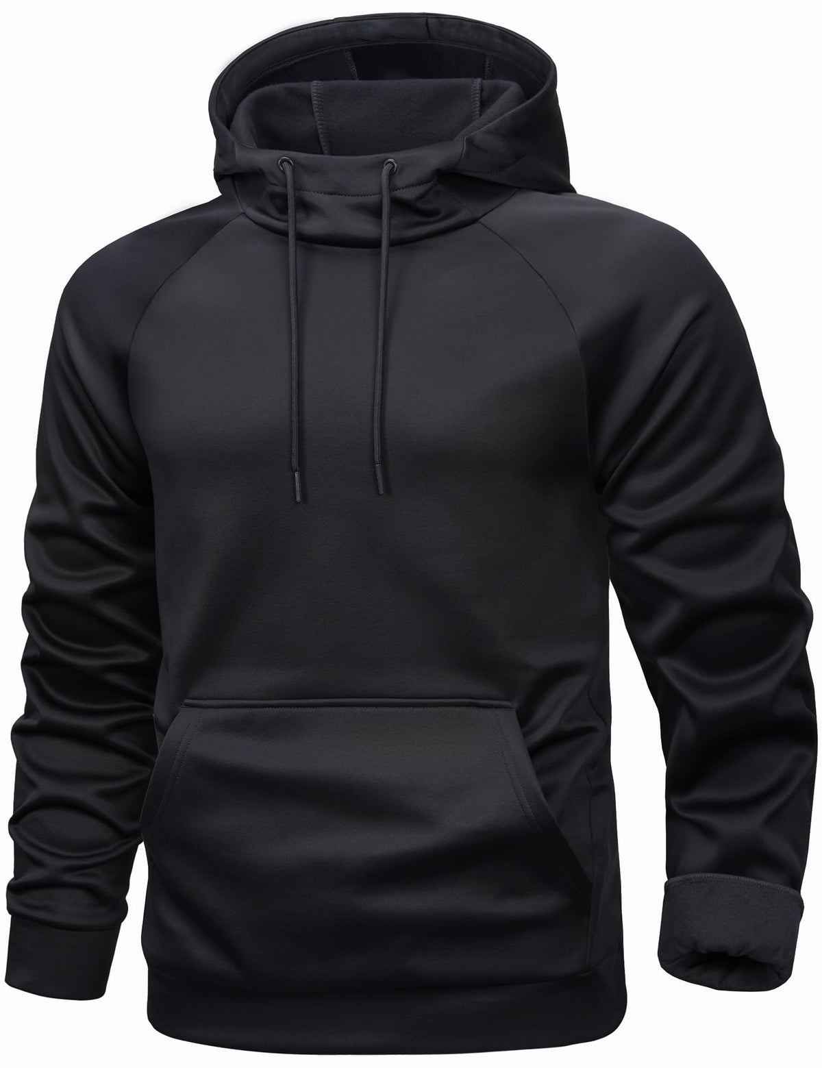 Men's Fleece-Lined Pullover Hoodie with Kangaroo Pocket