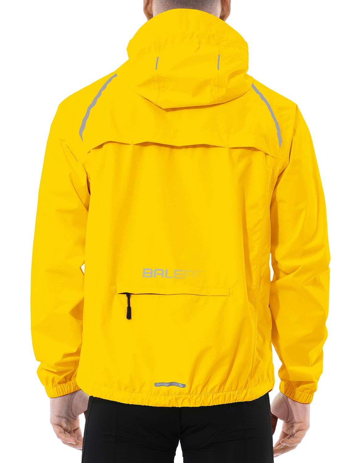 Men's Waterproof Reflective Packable Rain Jacket
