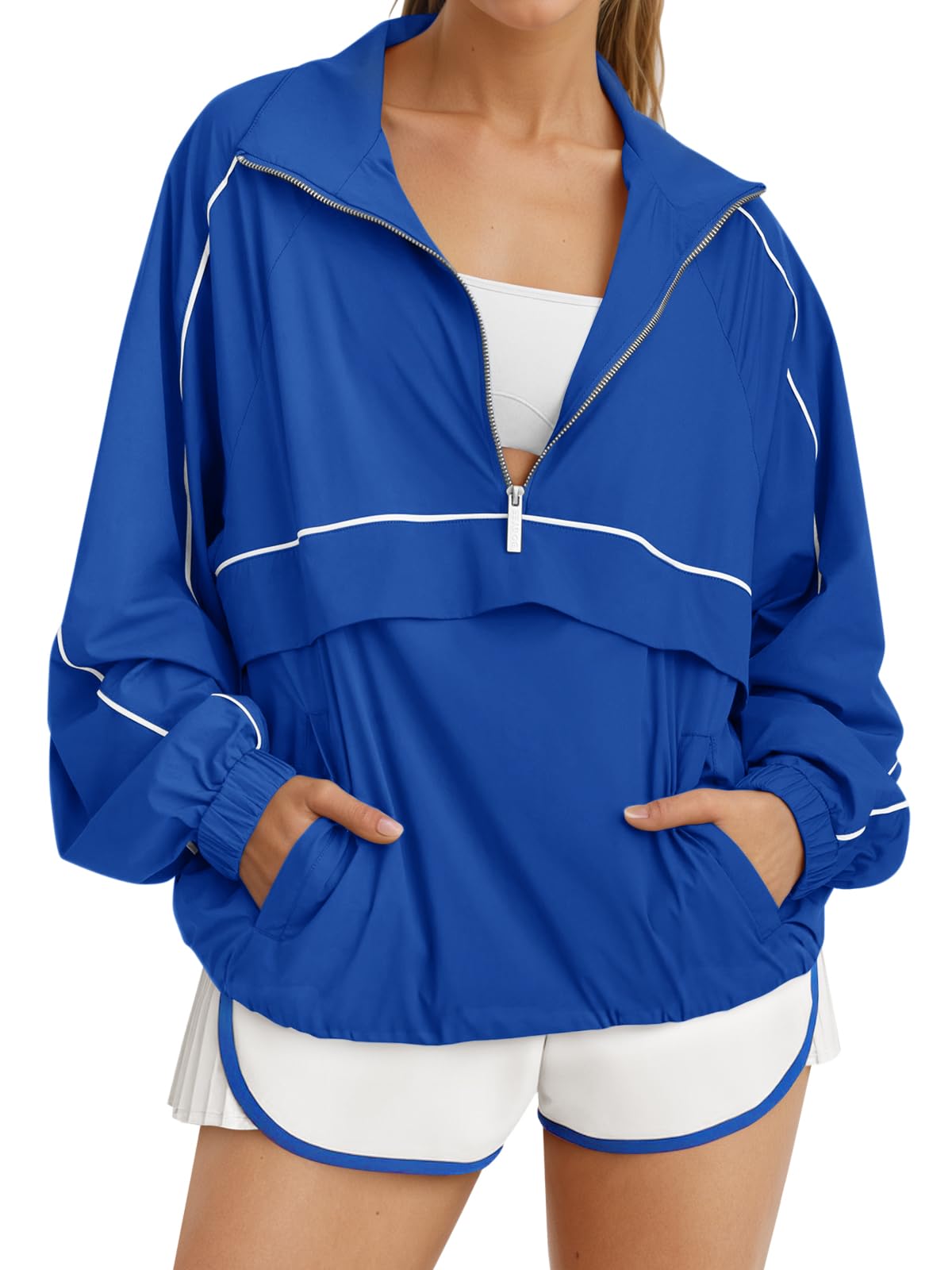 Women's UPF 50+ Lightweight Quarter-Zip Windbreaker