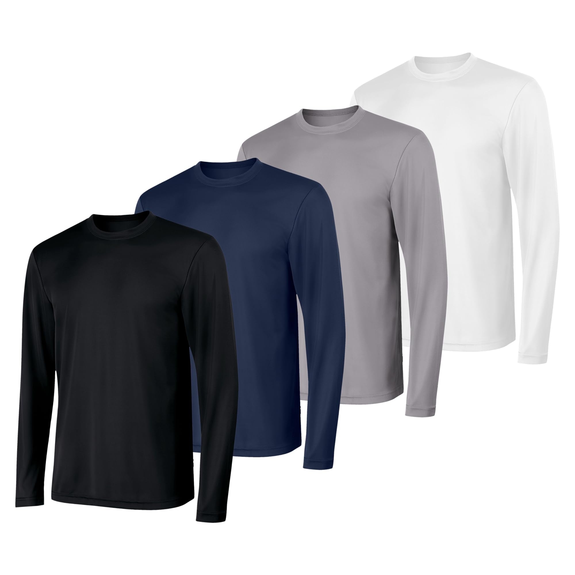 Hanes Sport Men's Long-Sleeve T-Shirt Pack, Cool DRI Moisture-Wicking Performance T-Shirts, Performance Tee, 2-Pack
