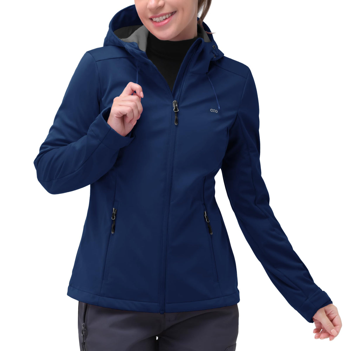Women's Waterproof Lightweight Softshell Windbreaker Jacket