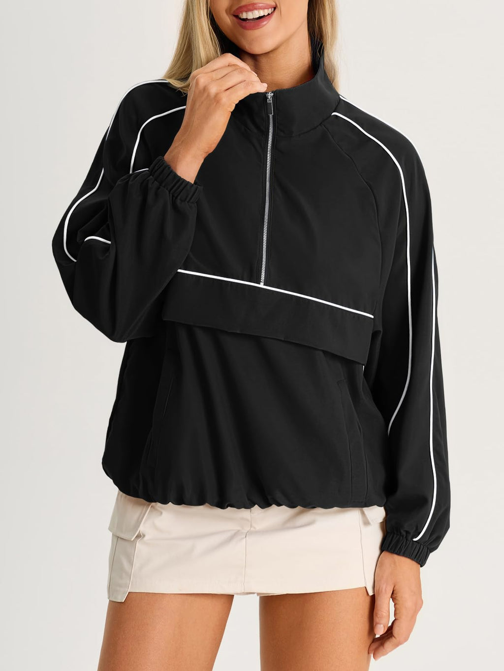 Women's UPF 50+ Lightweight Quarter-Zip Windbreaker