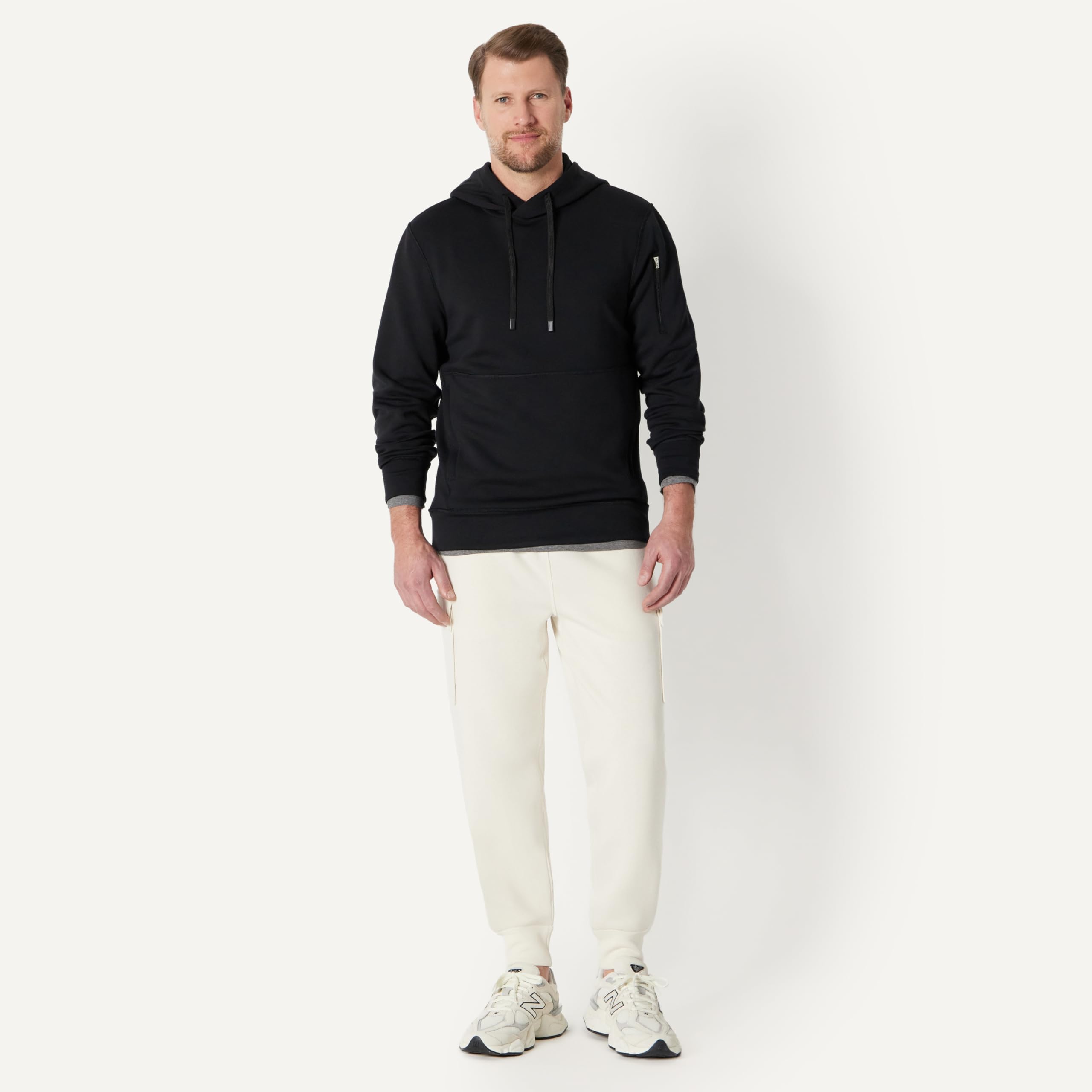 Men's Relaxed-Fit Full-Zip Active Hoodie