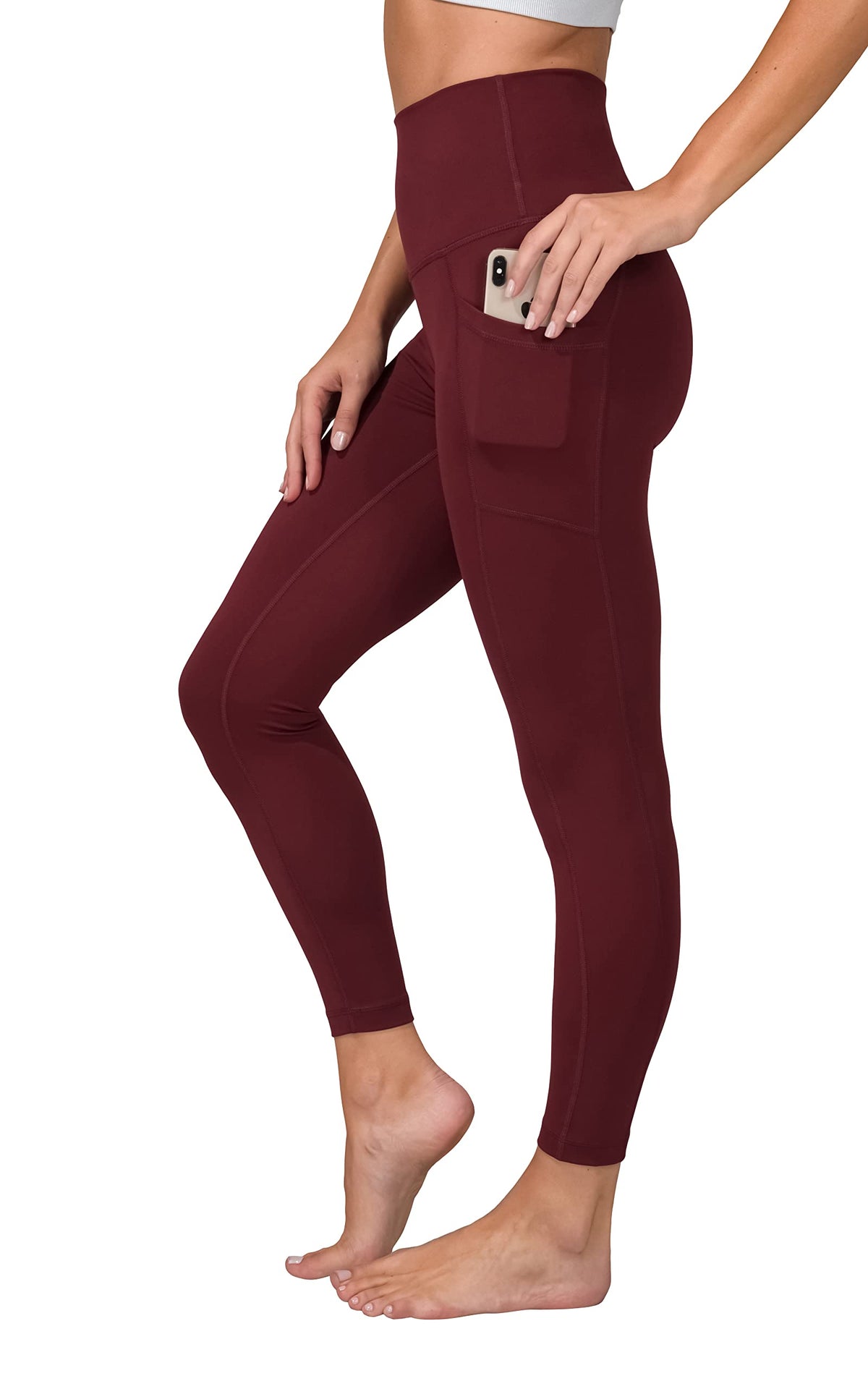 Yogalicious Womens High Waisted Yoga Legging Elastic Free Squat Proof Ankle Length Lux Workout Pant