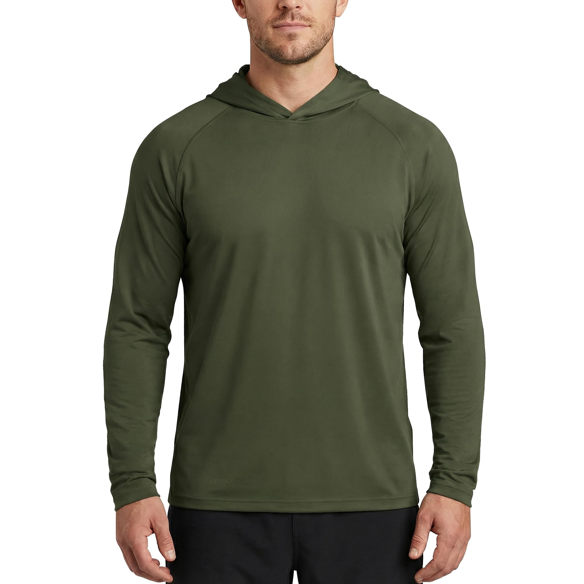 Men's Lightweight Athletic Long-Sleeve Hoodie