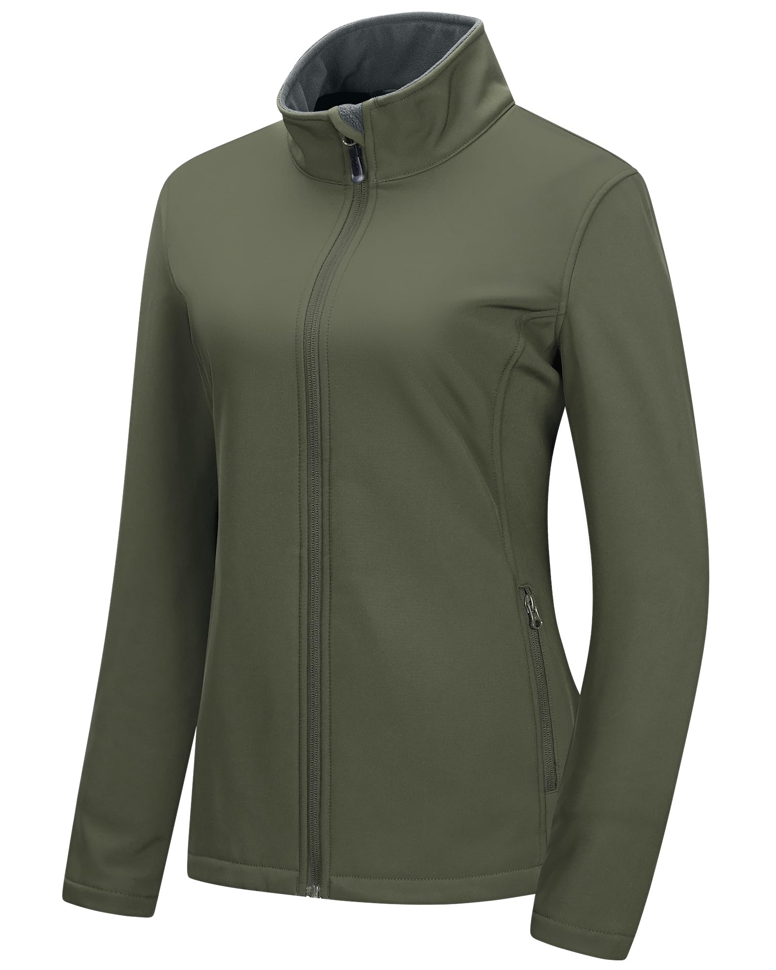 Women's Waterproof Fleece-Lined Softshell Jacket