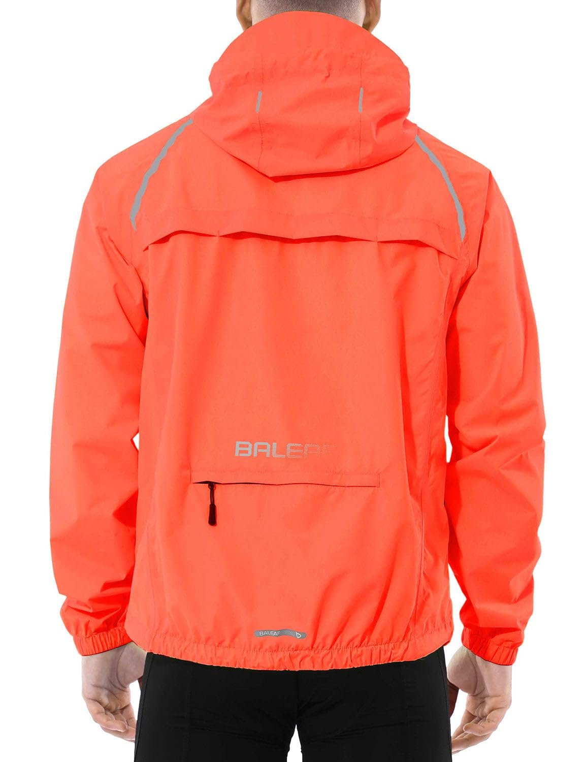 Men's Waterproof Reflective Packable Rain Jacket