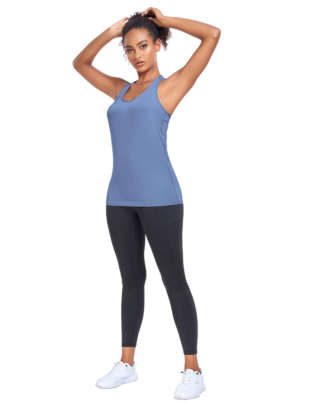 5 Pack Women's Workout Tank Tops Racerback Compression Sleeveless