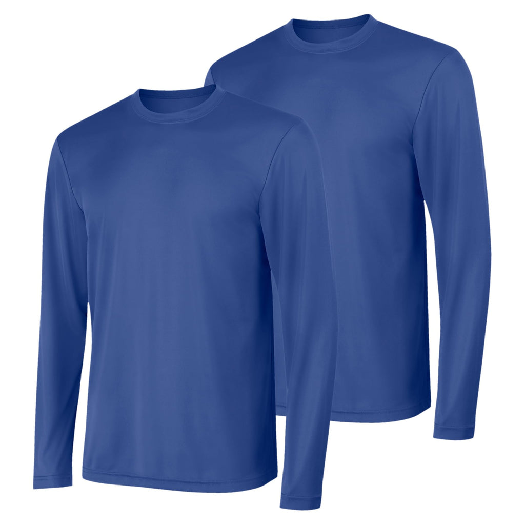 Hanes Sport Men's Long-Sleeve T-Shirt Pack, Cool DRI Moisture-Wicking Performance T-Shirts, Performance Tee, 2-Pack